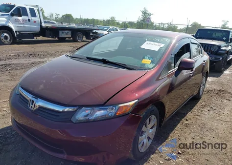 2012 Honda Civic Lx from USA, damaged, VIN 19XFB2F55CE056272